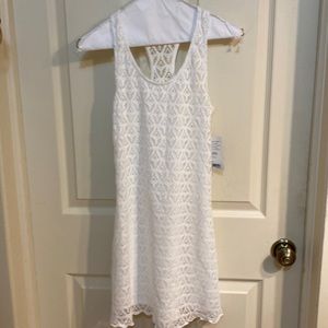 Athleta white topspin dress xxs nwt